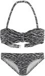 Venice Beach Bandeau-Bikini regulierbares Top, seitliche St&auml;bchen