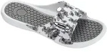 Badepantolette FASHY, Damen, Gr. 41, grau (wei&szlig;, bedruckt), Schuhe