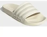 Badesandale ADIDAS SPORTSWEAR "SHOWER ADILETTE", Damen, Gr. 42, beige (sanftes wei&szlig;,
