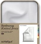 Schlafgut Bettbezug "Premium Bettbezug Knitted Jersey (1 St)" Ton-in-Ton