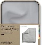 Schlafgut "Premium Bettbezug Knitted Jersey (1 St)" Ton-in-Ton Rei&szlig;verschluss,