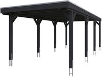Skanholz Einzelcarport "Grunewald" Massivholz 289 cm Anthrazit
