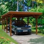 Skanholz Einzelcarport "Spessart" Leimholz 291 cm braun