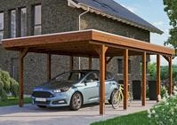 Skanholz Einzelcarport "Friesland" Massivholz 355 cm braun