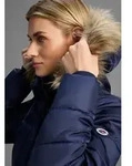 Steppjacke KANGAROOS, Damen, Gr. 50, blau, Web, Obermaterial: 100% Polyester. Besatz: