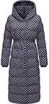 Ragwear Steppmantel "Niara Long Print" wasserdichter Mantel mit angesagtem