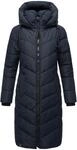 Steppmantel NAVAHOO "Sahnekatzii XIV", Damen, Gr. S (36), blau (navy), Oberstoff: