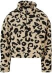 Sweatjacke URBAN CLASSICS "Urban Classics Damen Ladies Short AOP Sherpa Troyer",