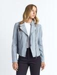 Lederjacke MAZE "Sally", Damen, Gr. XS, blau (sky), Obermaterial: 100% Lammleder.