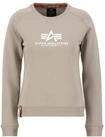 Sweater ALPHA INDUSTRIES "New Basic Sweatshirt BL W", Damen, Gr. XS, beige (vintage