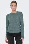ONLY Rundhalspullover "ONLRICA LIFE L/S PULLOVER KNT NOOS" Materialmix, regular...