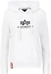 Hoodie ALPHA INDUSTRIES "New Basic Hoodie BL W", Damen, Gr. XS, wei&szlig;,...