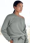 LASCANA Sweatshirt, aus organischer Baumwolle, Loungewear