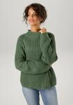 Aniston CASUAL Strickpullover mit Rollkante am Stehkragen