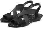 Sandalette VIVANCE "Sommerschuh, offener Schuh, Sandale", Damen, Gr. 36, schwarz,