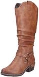 Rieker Westernstiefel, Blockabsatz, Cowboystiefel mit wasserabweisender
