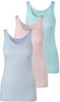 petite fleur Achselhemd 3er-Pack, aus reiner Baumwolle, Tanktop, Unterziehshirt