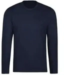 T-Shirt TRIGEMA "TRIGEMA Langarmshirt aus 100% Baumwolle", Damen, Gr. 3XL, blau
