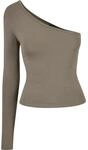 URBAN CLASSICS Langarmshirt "Urban Classics Damen Ladies Asymmetric Longsleeve" 1