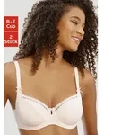B&uuml;gel-BH "Baumwoll-BH, Dirndl-BH", Damen, Gr. 85, Cup B, rosa (puder, wei&szlig;),
