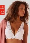petite fleur Push-up-BH Packung, 2 St&uuml;ck, in High Apex Schnittform, Dessous