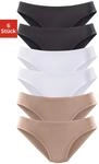 Vivance active Jazz-Pants Slips 6er-Pack, aus weicher Microfaser