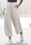 LASCANA Bundfaltenhose "aus leichtem Leinenmix mit weitem, luftigem Bein" mit...