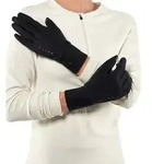 Strickhandschuhe FALKE "Training", M&auml;dchen, Gr. S/M, schwarz (schwarz (3000)),