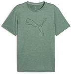 PUMA Trainingsshirt "M TAD ESSENTIAL HEATHER CAT TEE (CF LARGE CAT)" mit