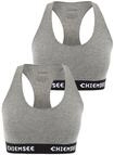 Sport-Bustier CHIEMSEE, Damen, Gr. XS (34), Normalgr&ouml;&szlig;en, medium grau, medium grau,