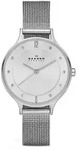 Quarzuhr SKAGEN "ANITA LILLE", silber (silberfarben), Armbanduhren, Damen, Quarzuhr,