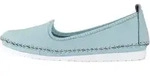 Slipper ANDREA CONTI, Damen, Gr. 37, blau (hellblau), Glattleder, Leder, Schuhe