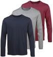 Mans World Langarmshirt "neue Farbe " 3er-Pack, Langarm, unifarben, aus...
