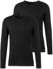 Langarmshirt H.I.S, Herren, Gr. XS, schwarz, Jersey, Obermaterial: 95%...