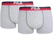 Boxershorts FILA "Boxershort 2er Pack", Herren, Gr. S, grau, Obermaterial: 95%