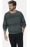 Rundhalspullover BABISTA "Pullover LUNAVEST", Herren, Gr. M, grau (grau gestreift),
