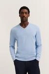 bugatti V-Ausschnitt-Pullover "Basic Essential" aus reine Baumwolle