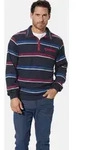 Sweatshirt BABISTA "Sweatshirt ULRAN", Herren, Gr. M, blau (dunkelblau gestreift),