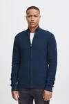 Strickjacke BLEND "Strickjacke BHCodford", Herren, Gr. L, blau (marineblaus),