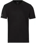 T-Shirt TRIGEMA "TRIGEMA V-Shirt COOLMAX", Herren, Gr. S, schwarz, Trikot, 100%