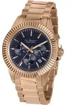 Chronograph JACQUES LEMANS "La Passion", gold (ros&eacute;goldfarben, dunkelblau),