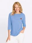 Sweatshirt CLASSIC BASICS, Damen, Gr. 44, taubenblau, 50% Baumwolle, 50% Polyester,