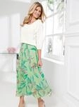 Longbluse CLASSIC BASICS, Damen, Gr. 50, ecru, 100% Polyester, unifarben, Rundhals,