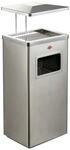 WESCO Aschenbecher "Standascher 19 L mit Dach" 1 Beh&auml;lter mit Einsatz aus...