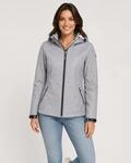 Softshelljacke LPO "SHELBY PEAK II", Damen, Gr. 36 (S), grau, Softshell, 96%
