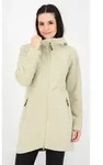 Fleecejacke DEPROC ACTIVE "WAWA PEAK", Damen, Gr. 46 (L), beige (sand), Fleece, 100%