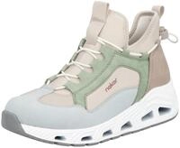 RIEKER Sport Slip-On Sneaker High Top Sneaker, Schlupfschuh mit Schnellverschluss