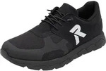 Slip-On Sneaker RIEKER SPORT "Preston", Herren, Gr. 41, schwarz, Nubuklederimitat,