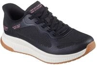 Slip-On Sneaker SKECHERS "BOBS SQUAD 4", Damen, Gr. 36, schwarz (schwarz wei&szlig;),