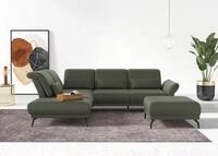 Home affaire Ecksofa "Coco L-Form" Sitztiefen-, Arm- und Kopfteilverstellung,